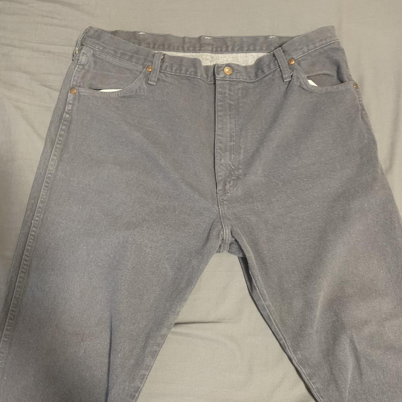 Vintage lavender wrangler jeans. Size 40/32. Good... - Depop