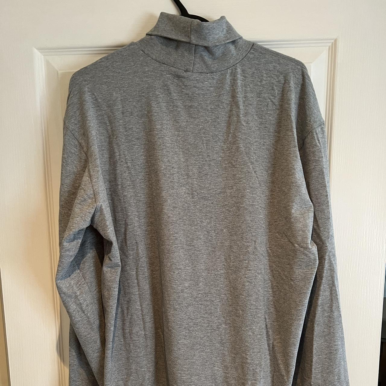 Vintage grey Nike roll neck turtleneck jumper Good... - Depop