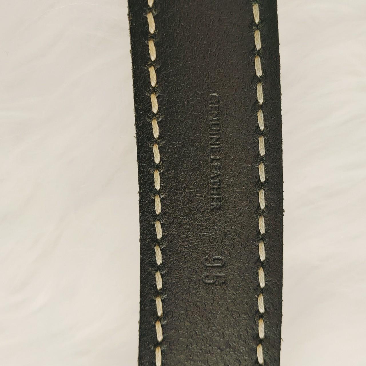 Paul & Shark Genuine black Leather belt made in MCM... - Depop
