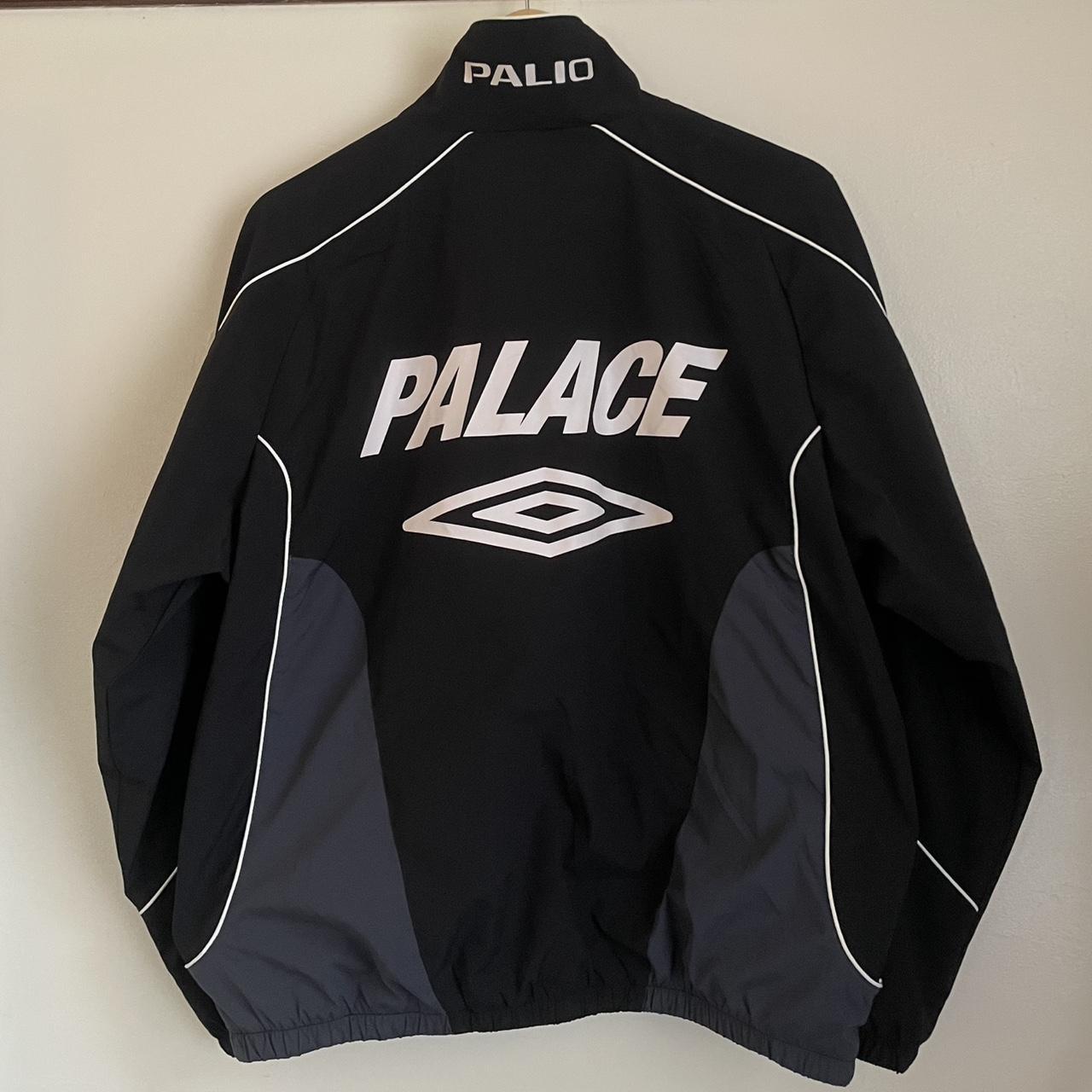 Palace piped shell pullover top in black Size | Depop