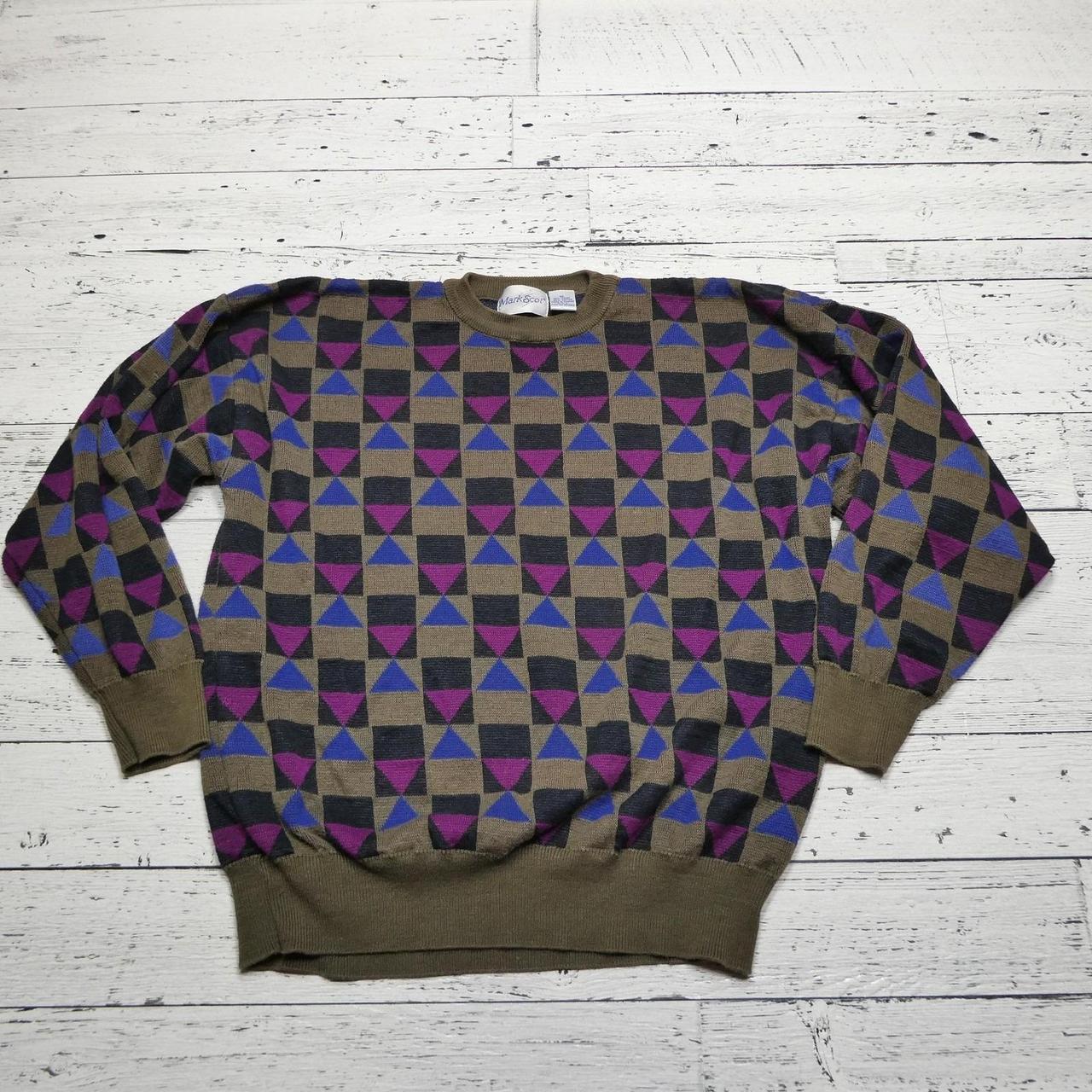 Men's Sweater - Multi - XL – Vintage Mark Scot Sw… - image 1