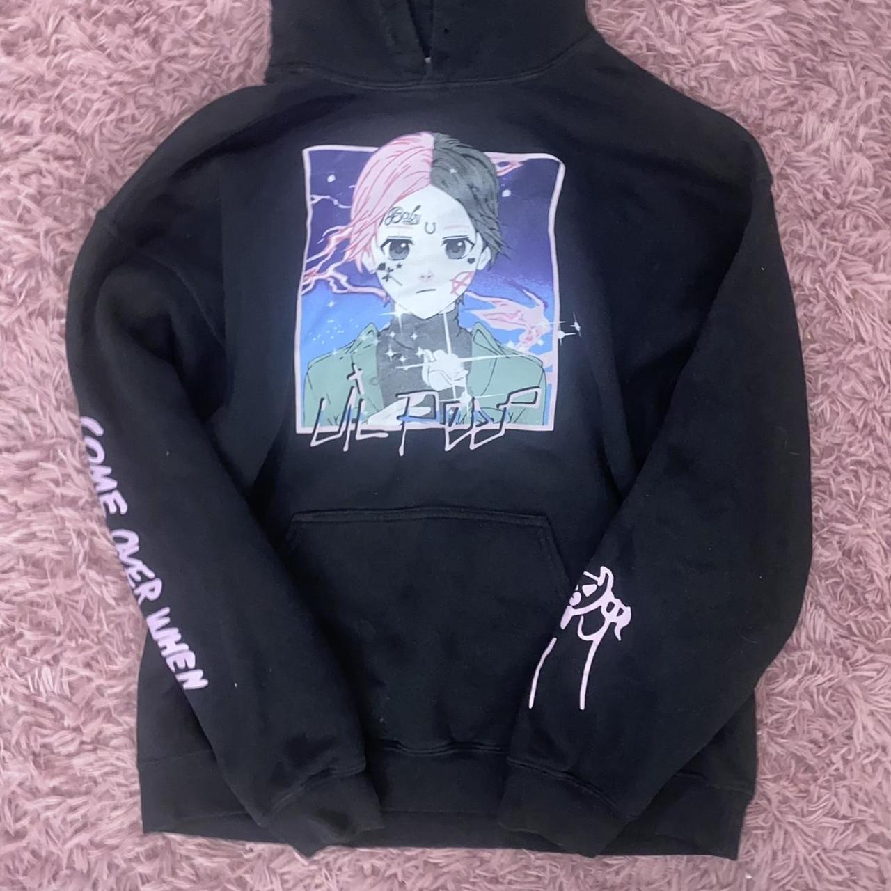 lil peep anime hoodie size large cowys anime