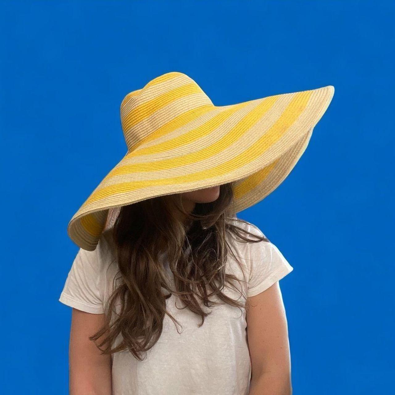 BCBGMaxAzria Oversized Wide Brim Summer Sun Hat Depop