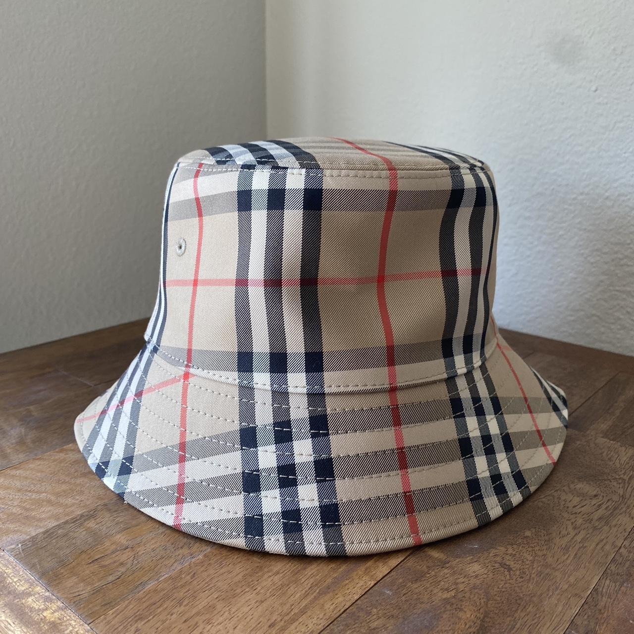 Burberry Vintage Check Technical Cotton Bucket Hat