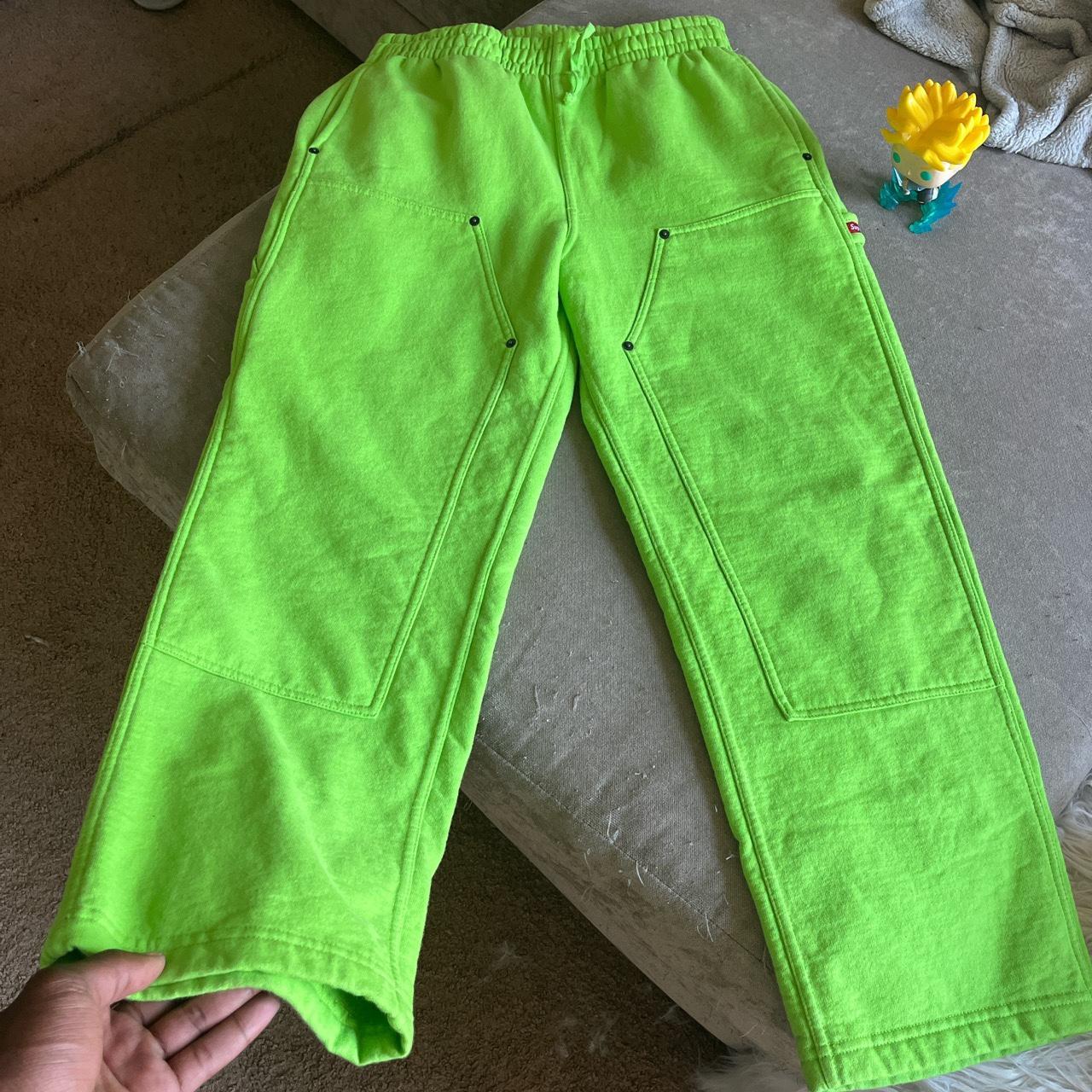 Supreme double knee painter sweatpants like green...