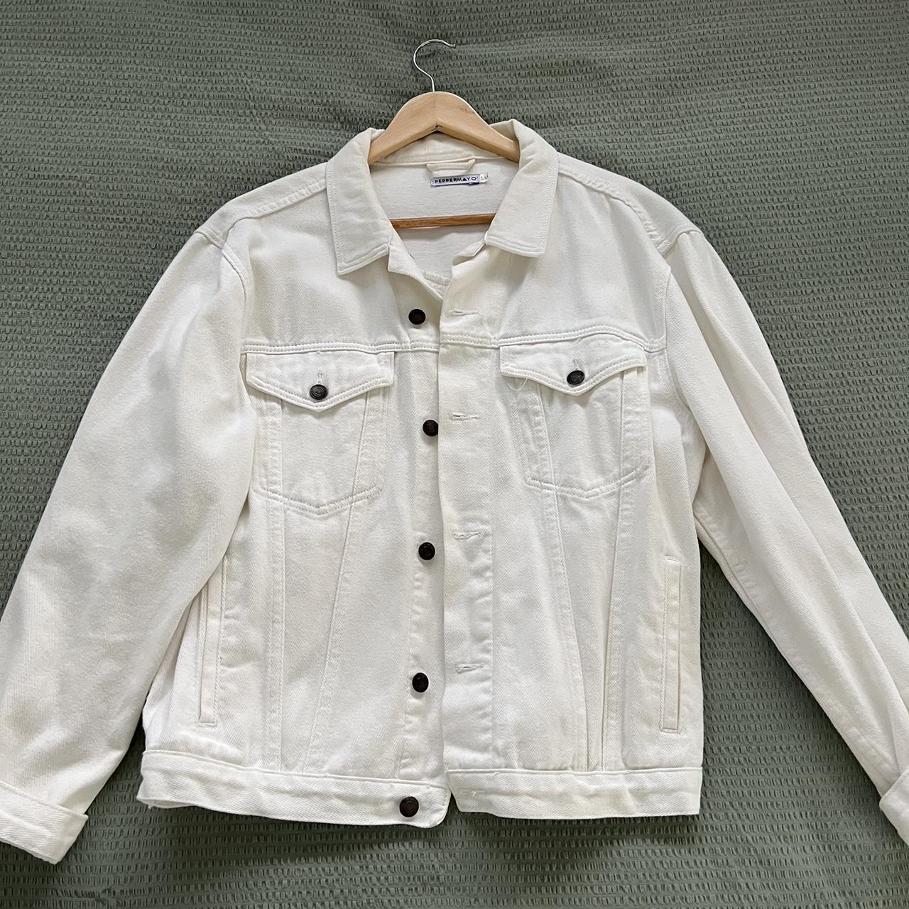Peppermayo OffWhite oversized denim jacket Worn a... Depop