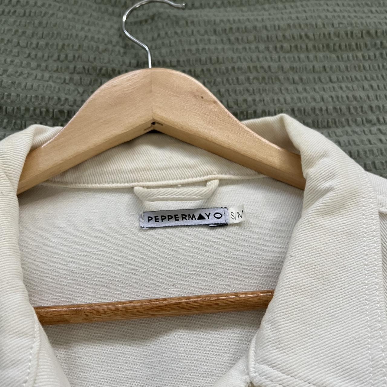 Peppermayo OffWhite oversized denim jacket Worn a... Depop