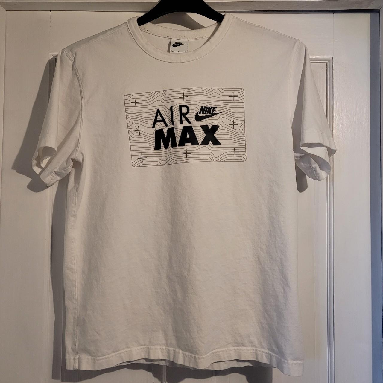 Nike White Nike Air max top with black... - Depop