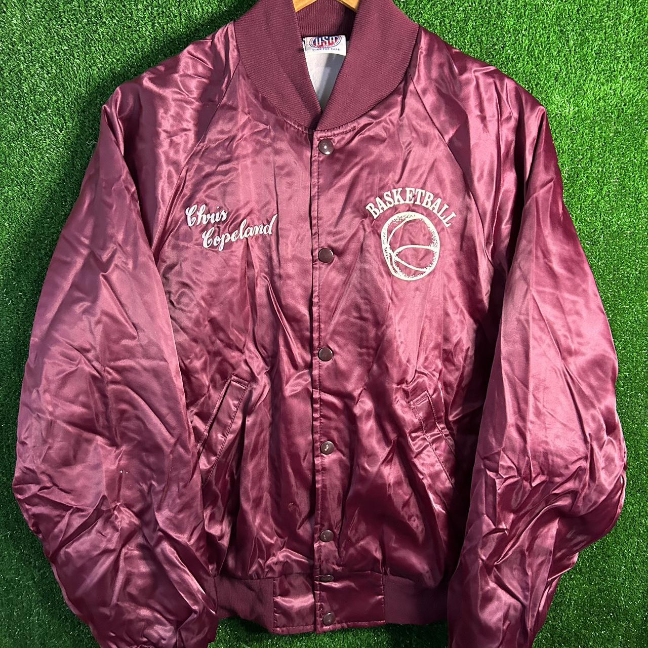 vintage 80s basketball jacket Depop