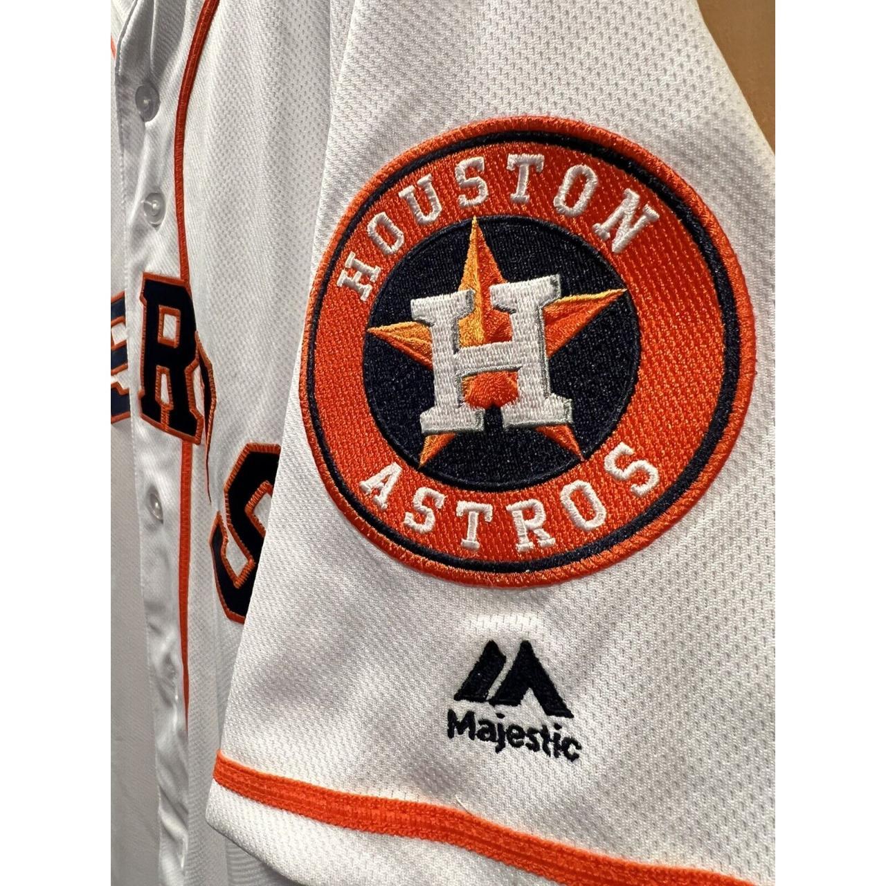 Mens MLB Houston Astros Authentic On Field Flex Base Jersey - Home White