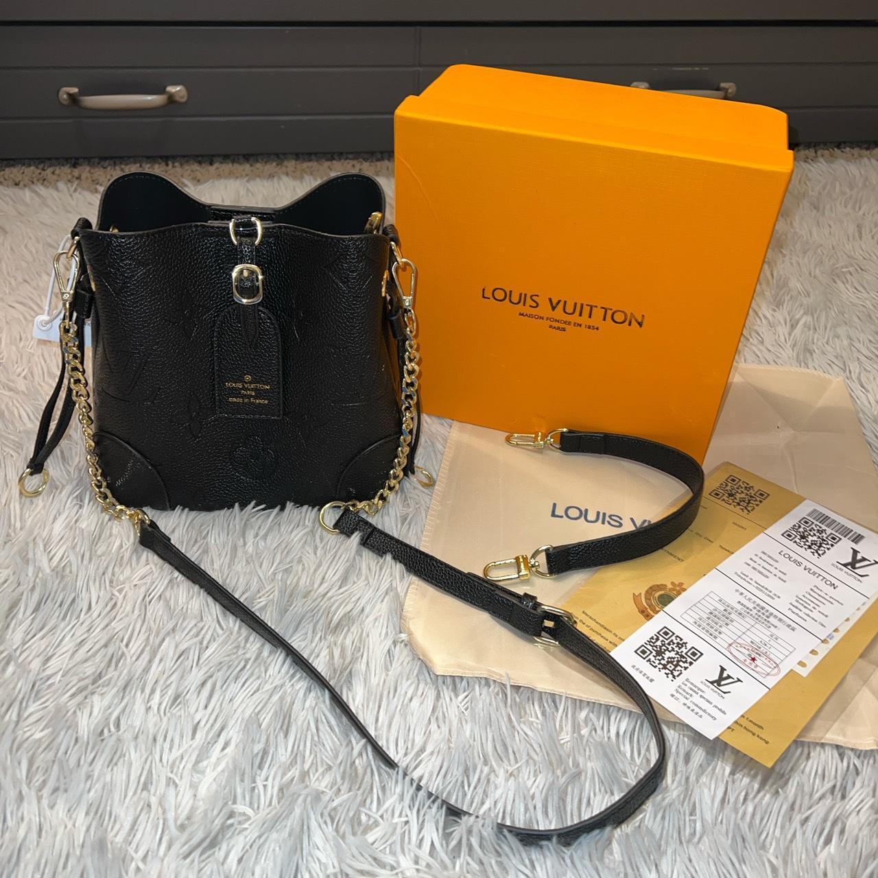 Authentic Louis Vuitton mini Lin Noelie Bucket - Depop