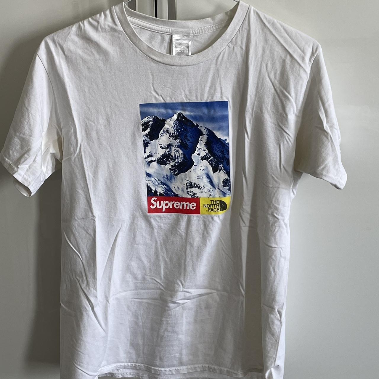 Supreme x TNF the north face mountain tee t