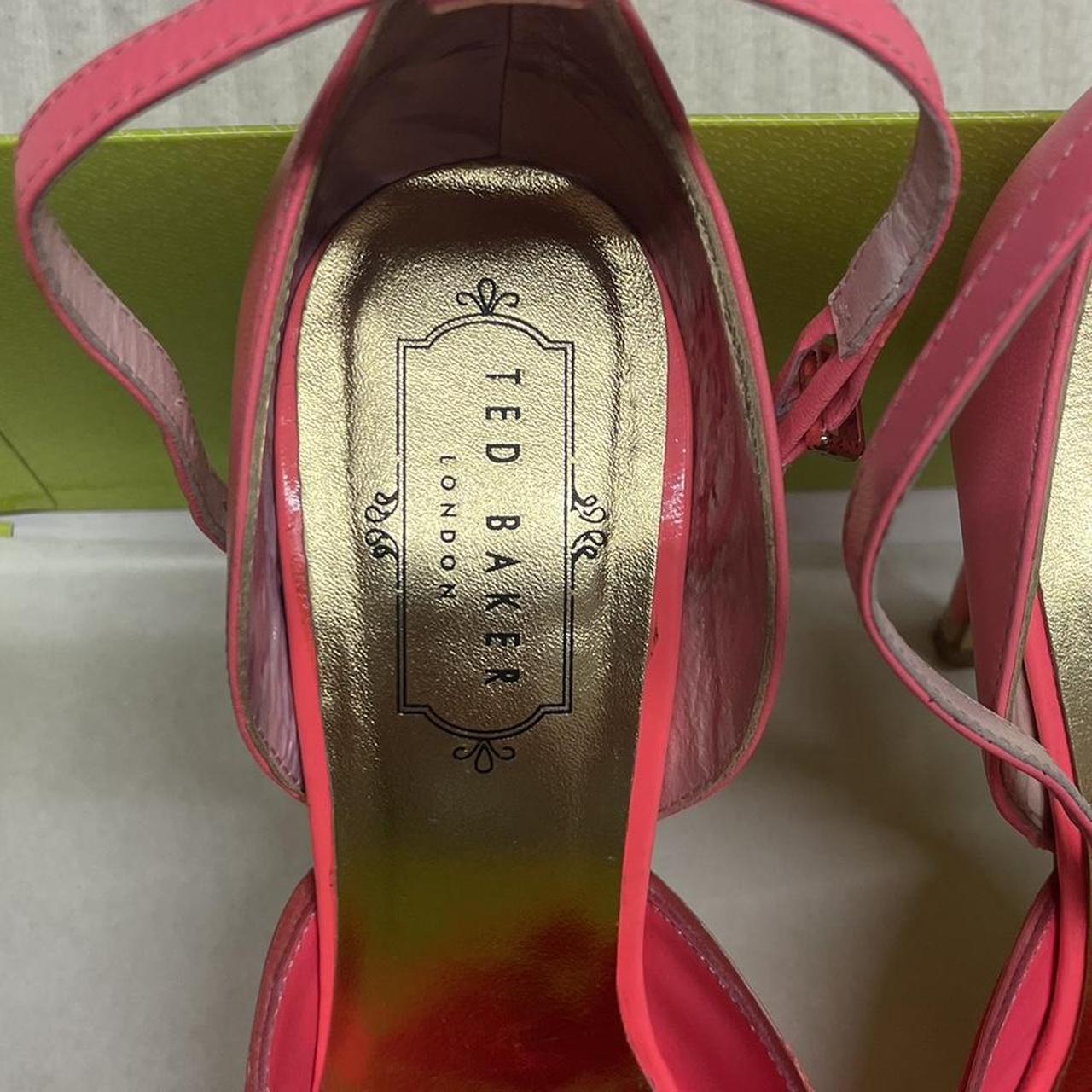 TED BAKER NEON PINK HEELS UK 3 Neon pink Ted Baker... - Depop