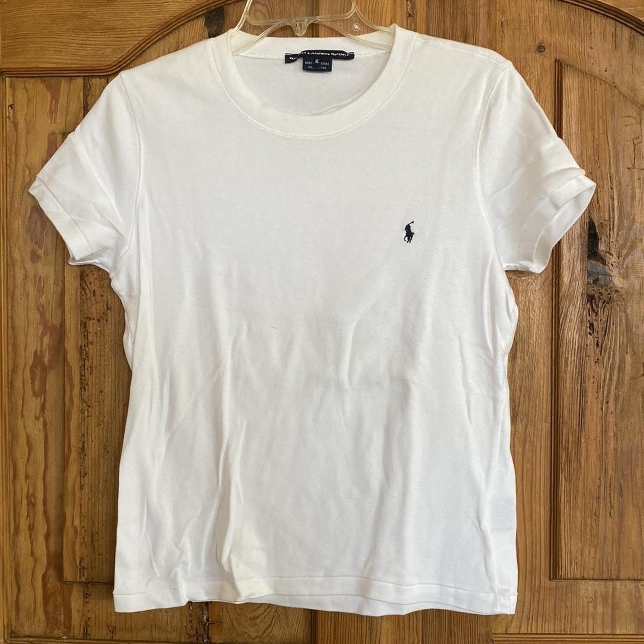 Ralph Lauren Women's White T-shirt | Depop