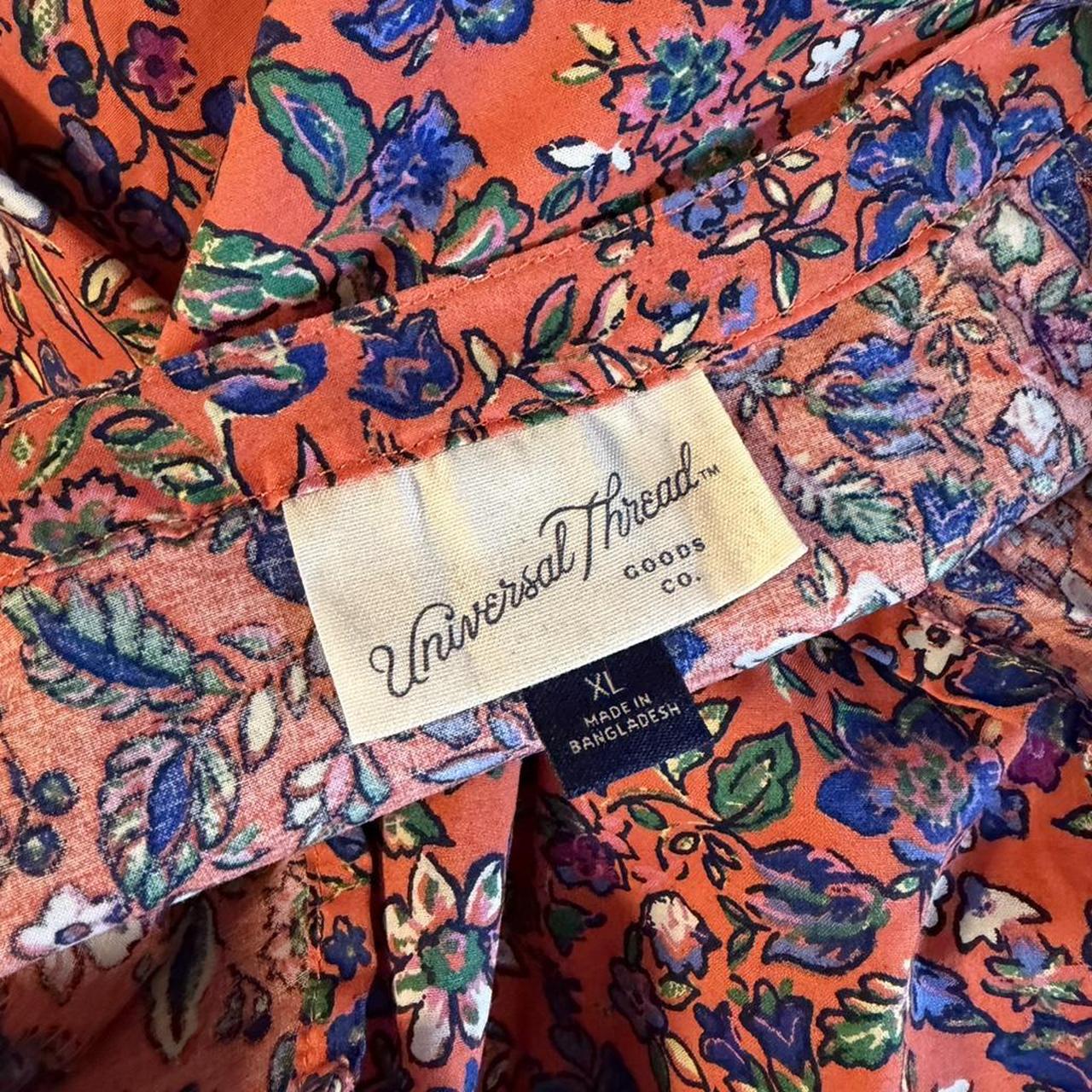 Universal Thread Women's Blouse - Multi/Orange - … - image 3