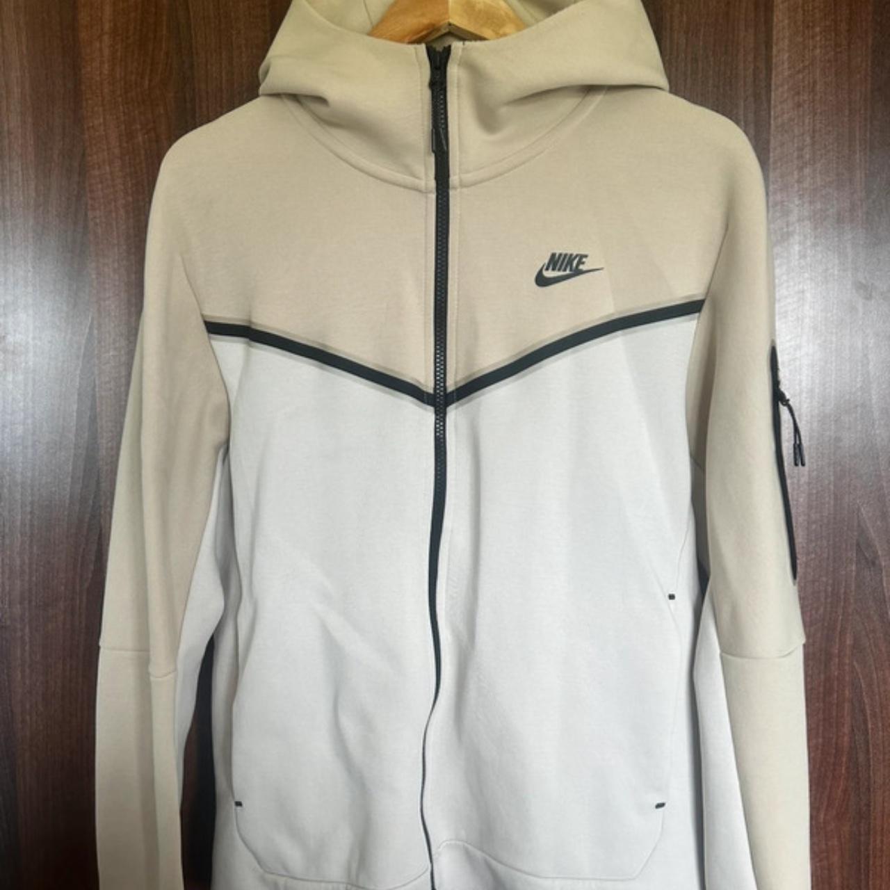 cream nike tech fleece tracksuit