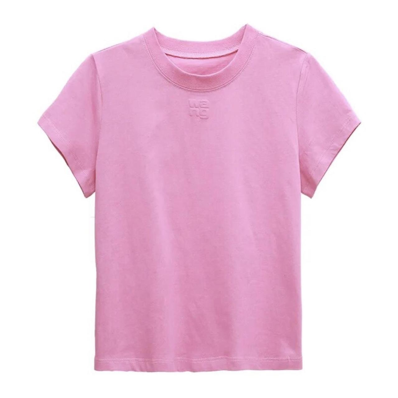 Pink Custom Alexander WANG top size S *never worn... - Depop