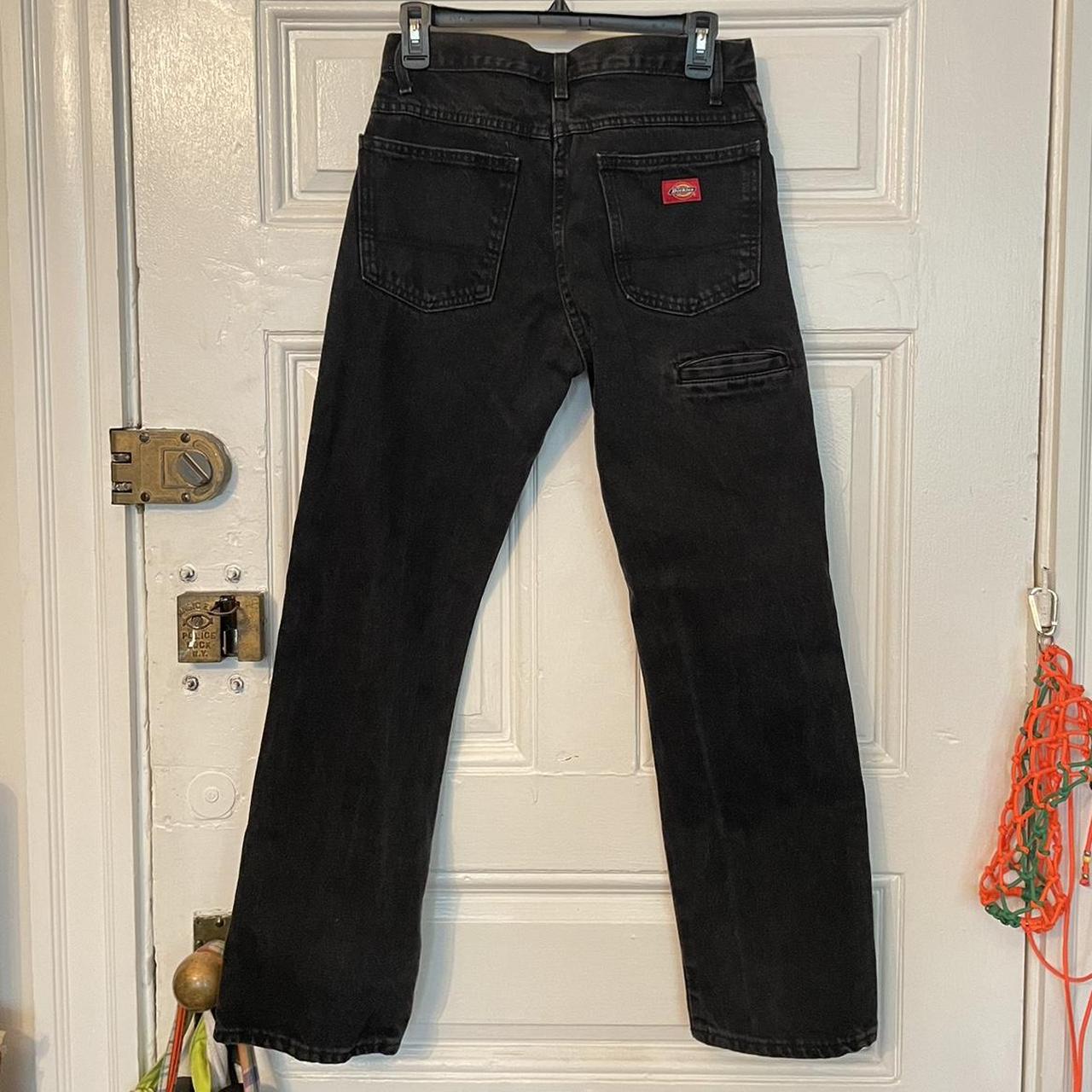 black dickies jeans with cutest lil pocket on back… - Depop