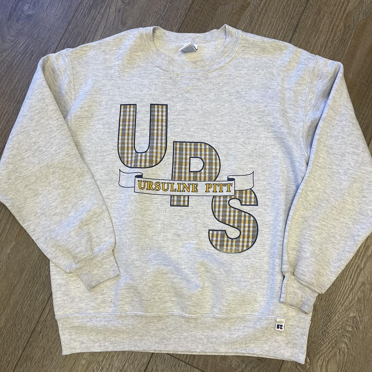 vintage ursuline pitt crewneck front is hard tbh. Depop