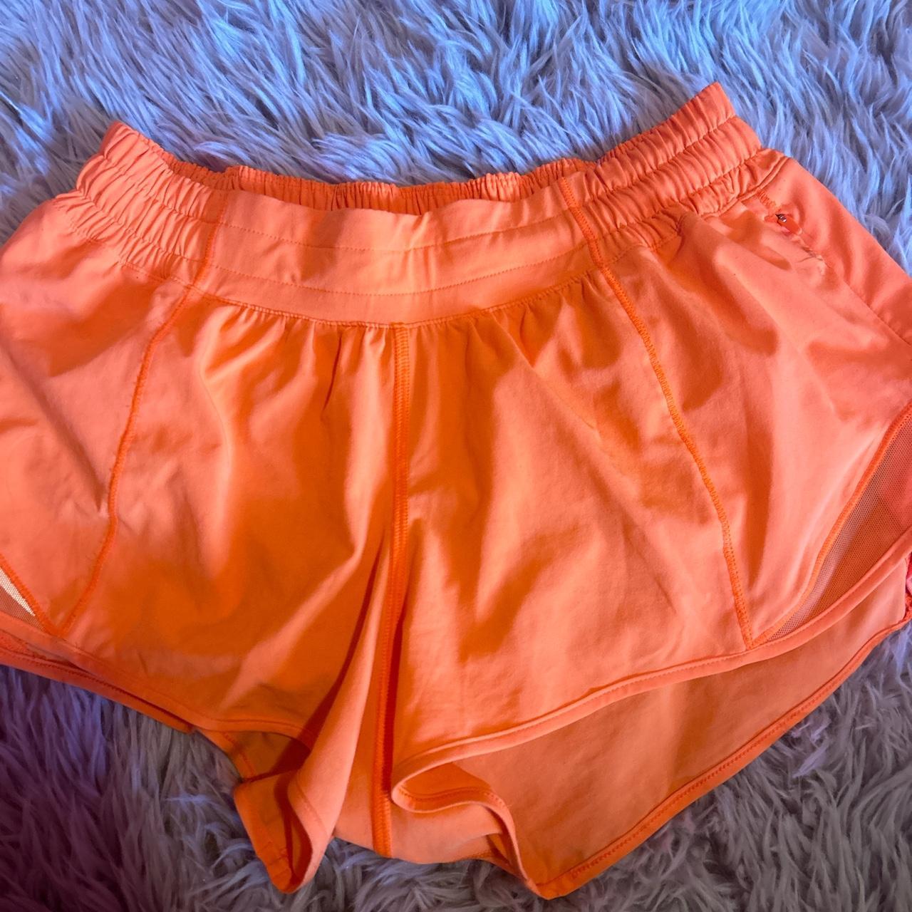 Lululemon Women's Orange Shorts | Depop