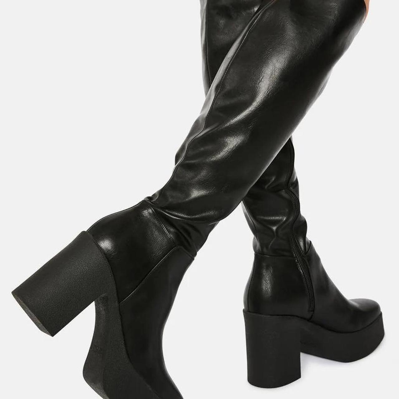 lamoda lockdown knee high boots