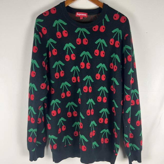 Supreme cherry-sweater - Depop