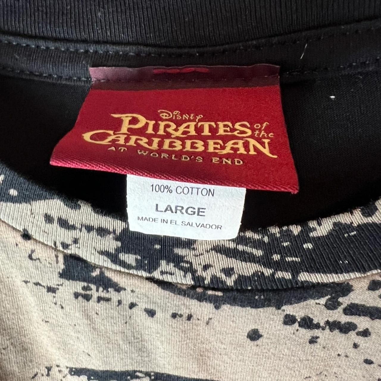 Vintage Disney pirates of the Caribbean shirt, - Depop