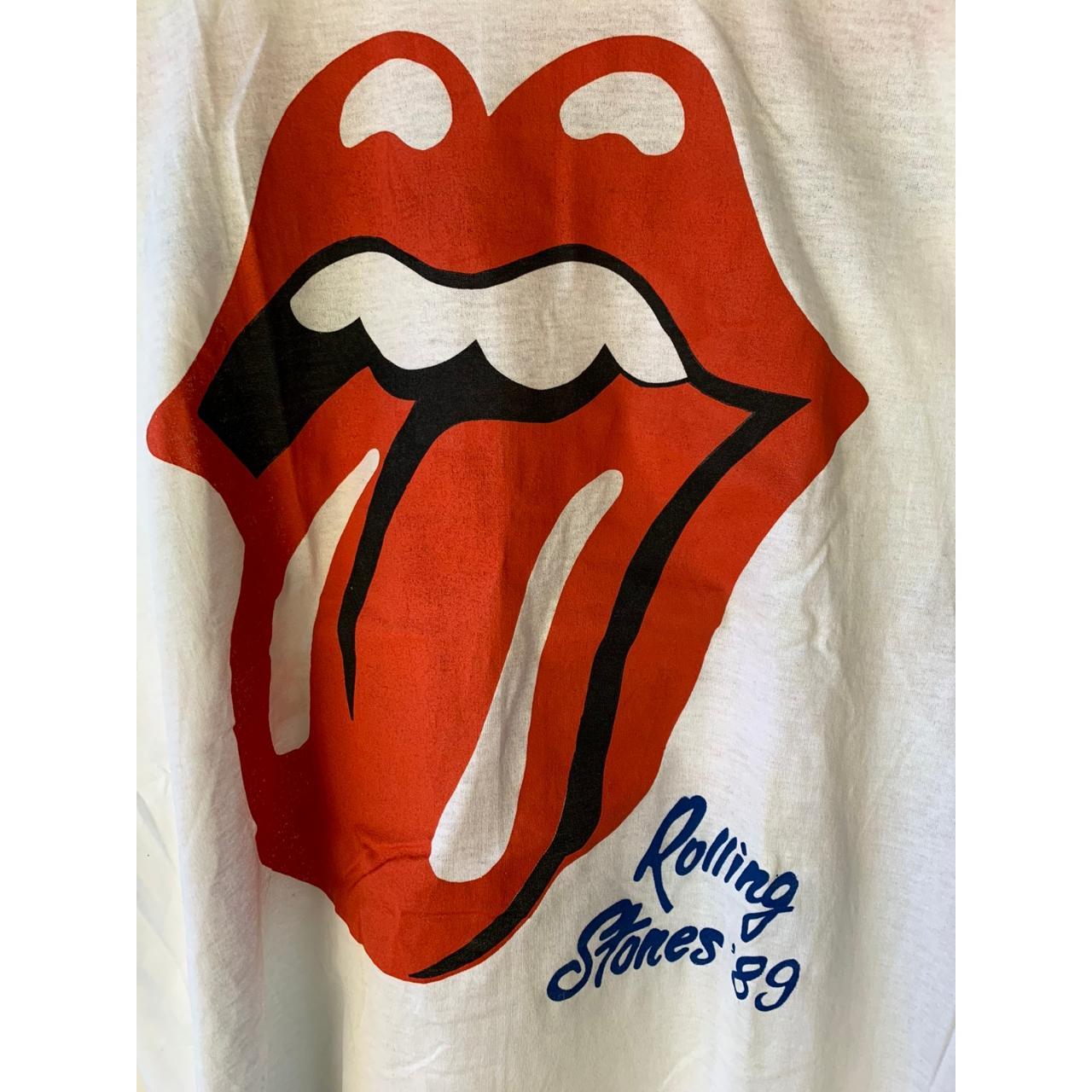 Vintage 1989 Rolling Stones Steel Wheels Tour... - Depop
