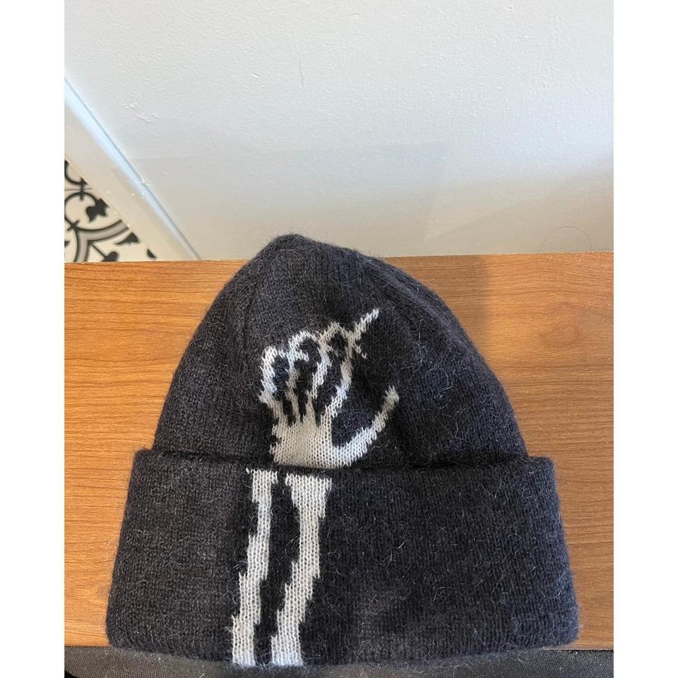 Palace Y-3 Skeleton Beanie Worn with care - Depop