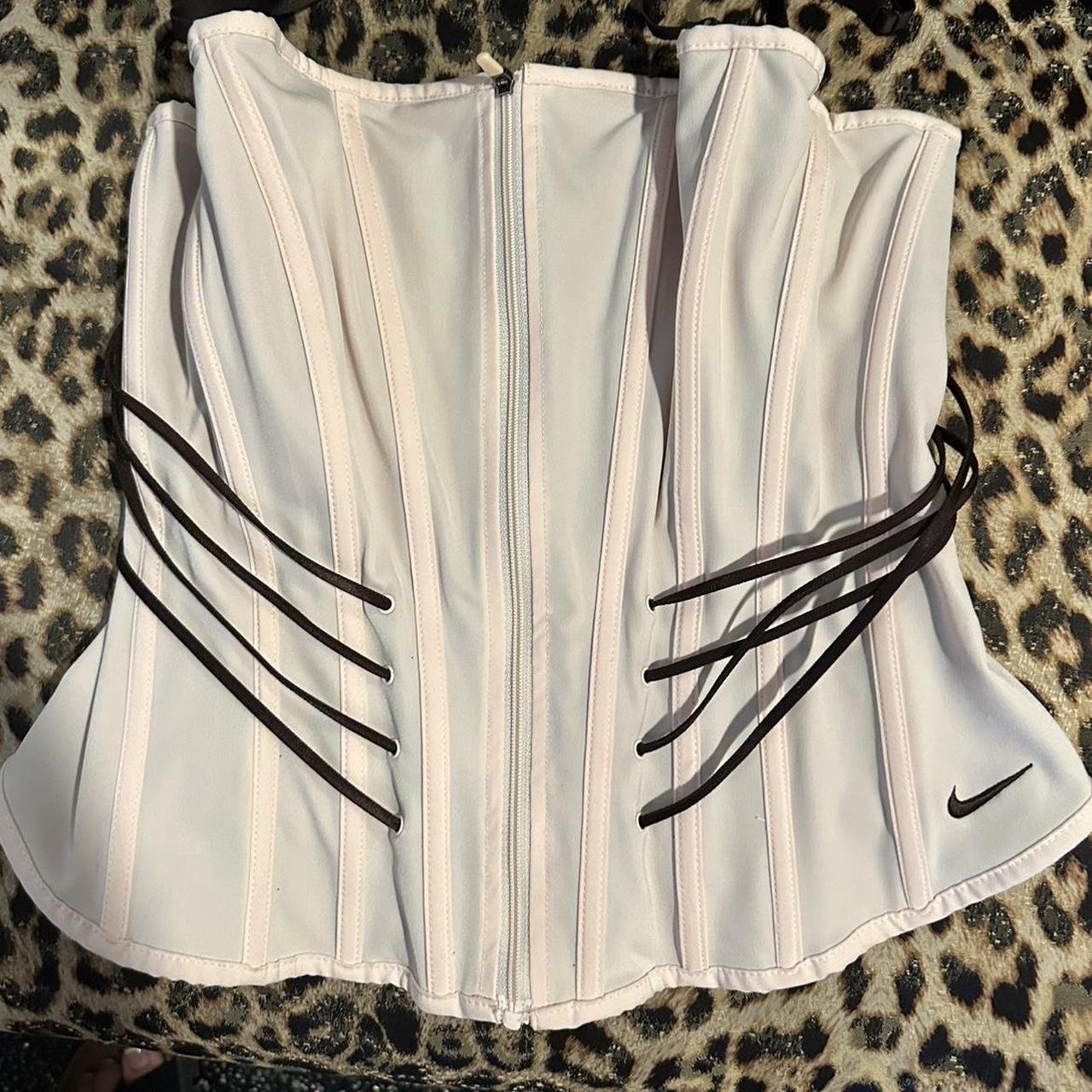Nike Sportswear Pink Nike Corset Top Baby Pink Nike Corset With