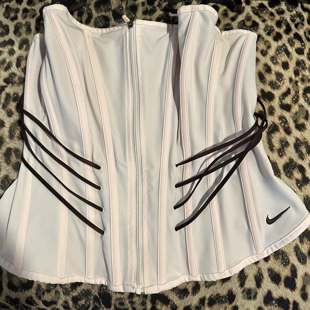 Depop Pink Nike Corset Top Zara Pink Corset Top, Size XS