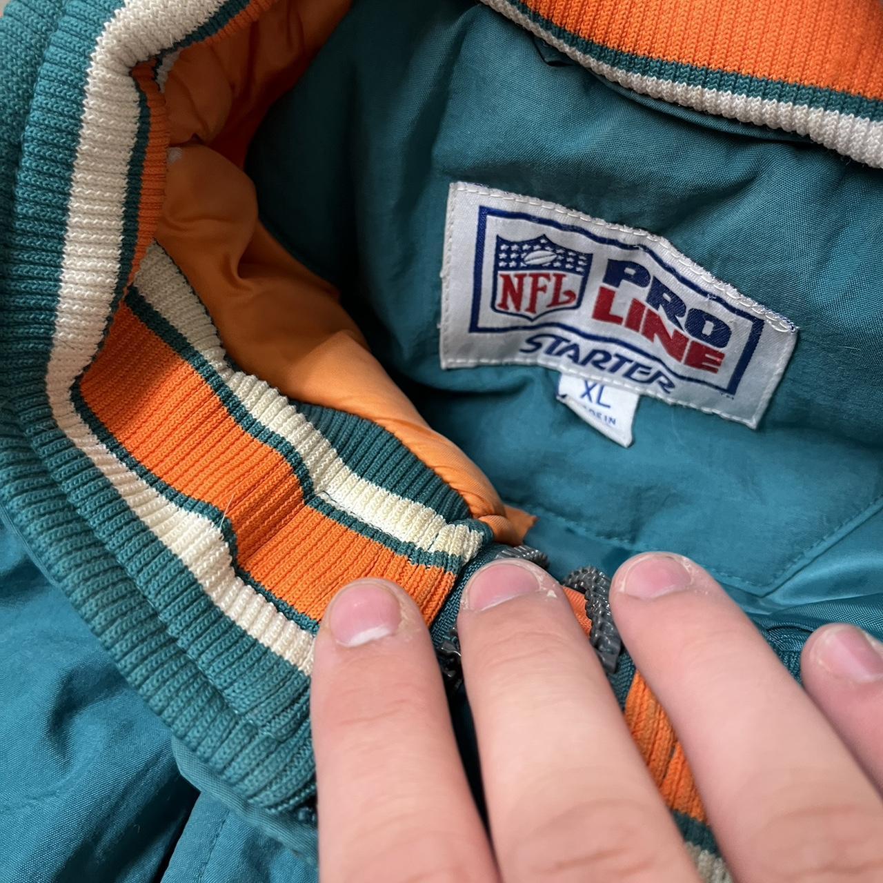 Miami Dolphins Vintage Starter Jacket - size L in - Depop