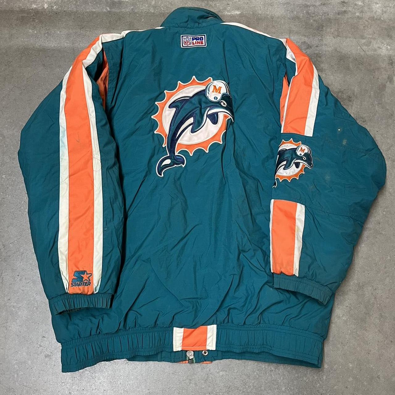 Vintage Miami Dolphins starter jacket Condition - Depop