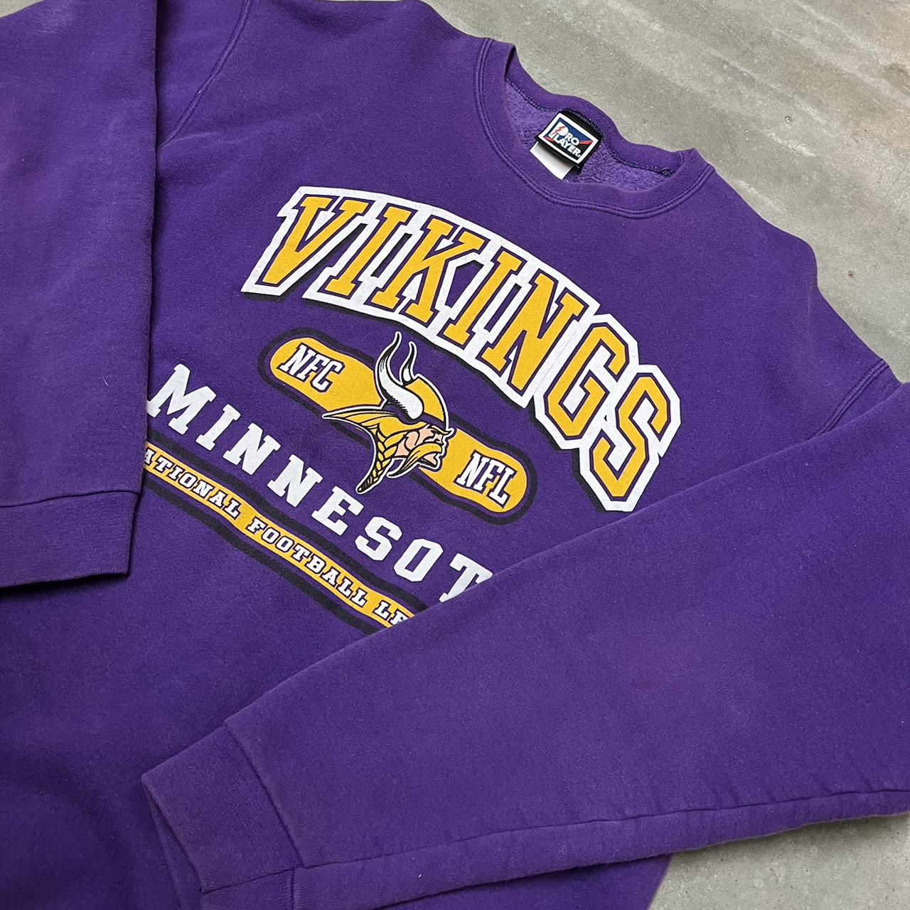 Vintage Minnesota Vikings crew neck sweater •size - Depop