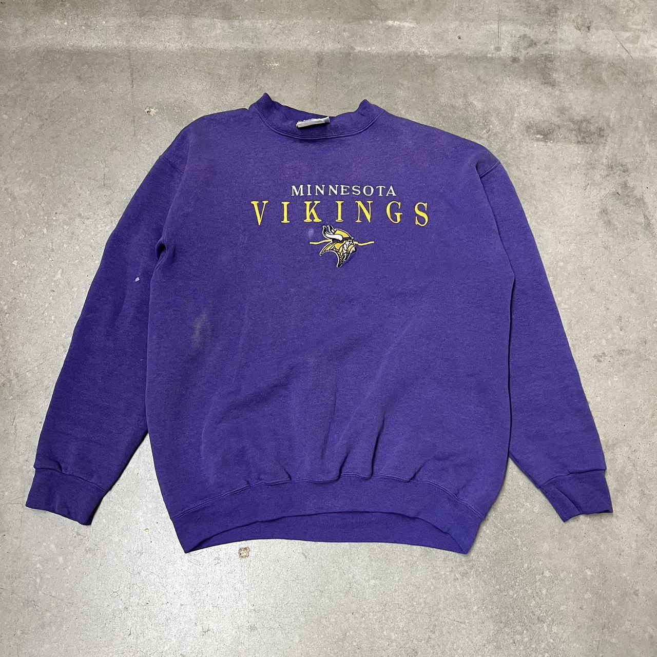 Vintage Minnesota Vikings crew neck sweater •size - Depop