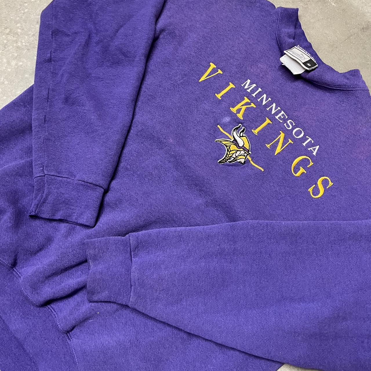 Vintage Minnesota Vikings crew neck sweater •size - Depop