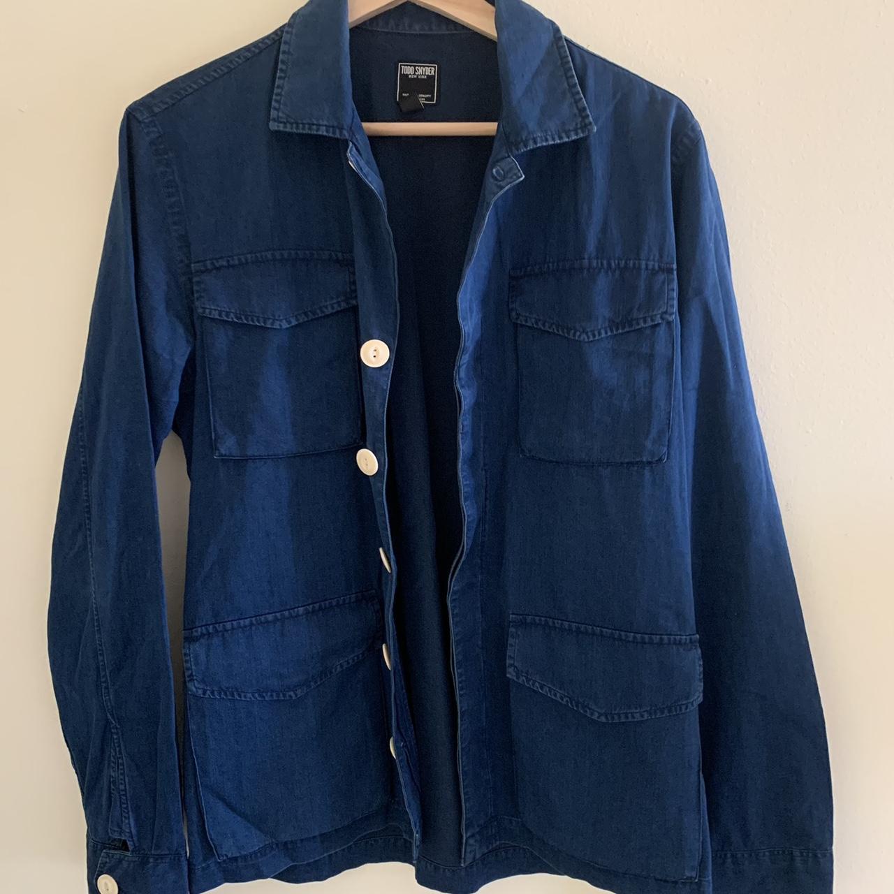 Todd Snyder Men's Blue Jacket | Depop