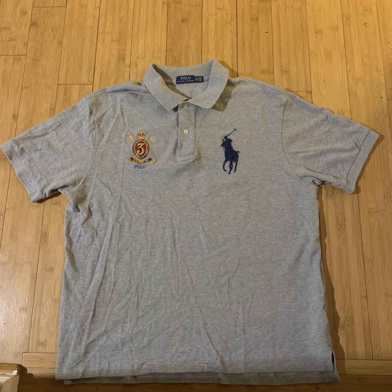 Polo Ralph Lauren Big & Tall Men's Grey Polo-shirts | Depop