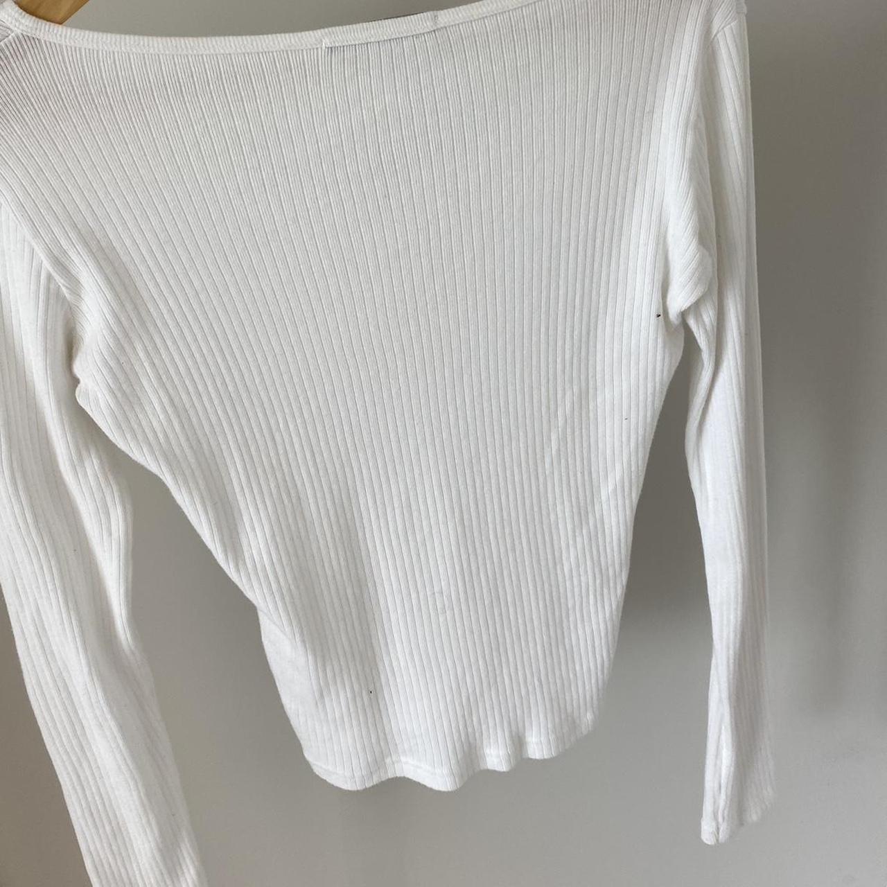 White Josephine long sleeve top from Brandy