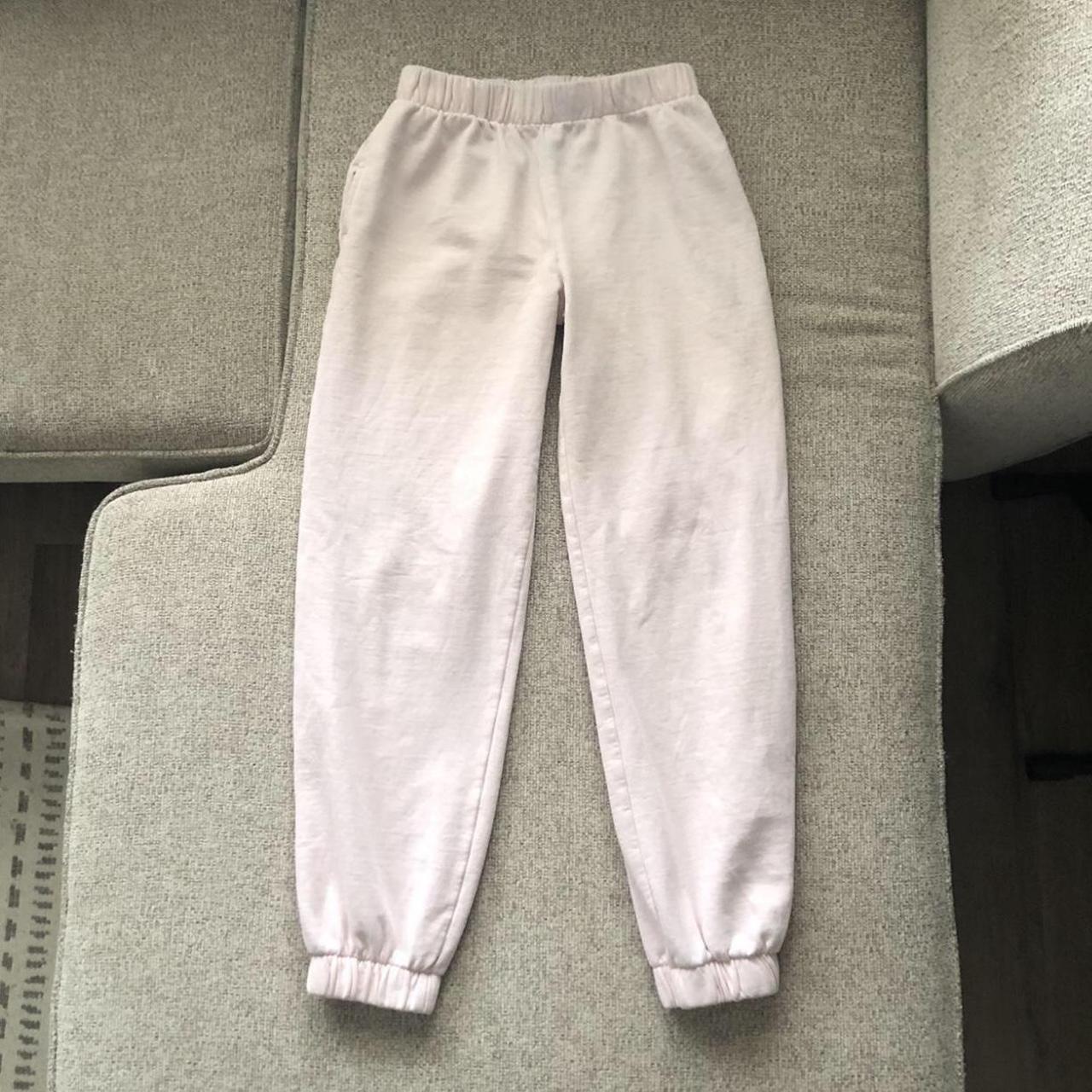 Light Pink Rosa Sweatpants from Brandy Melville,... - Depop