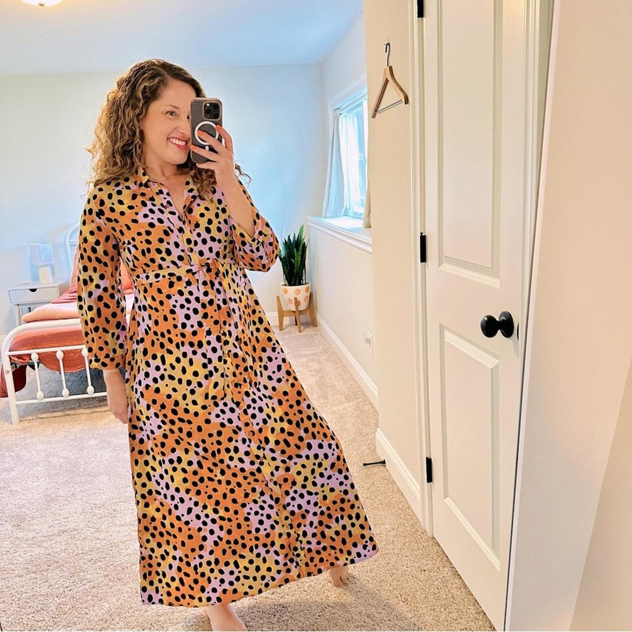 Asos leopard maternity dress on sale