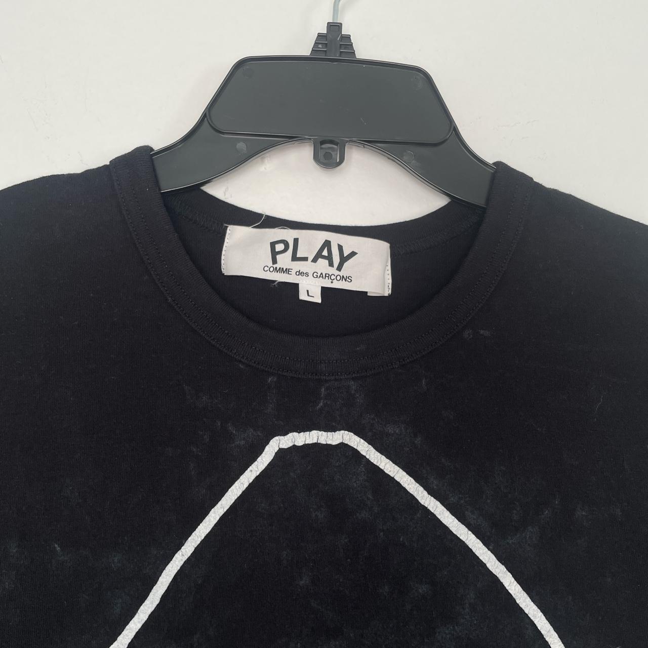 Comme des Garçons Play Men's Black and White T-shirt (4)