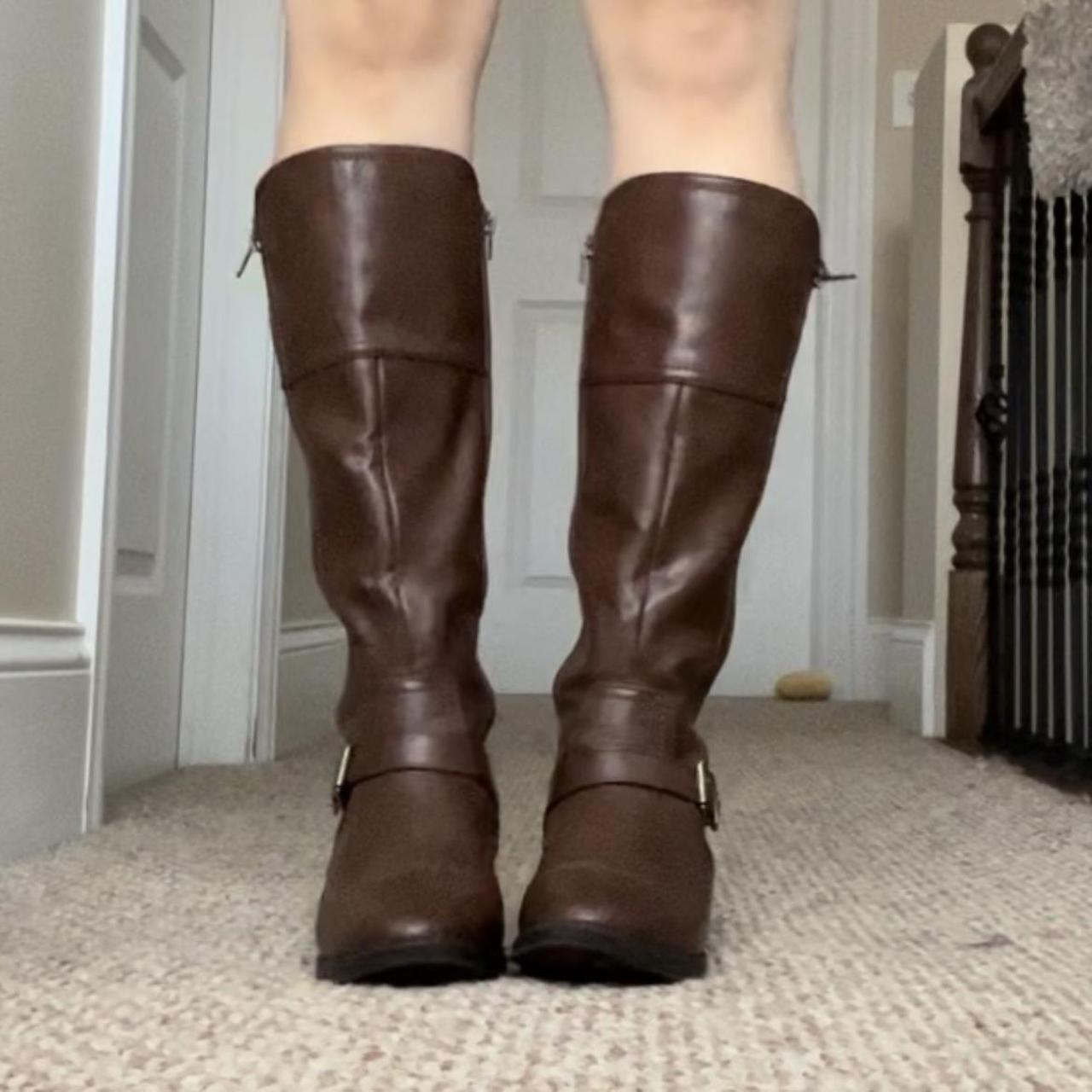 Target Women's Brown and Gold Boots (6)