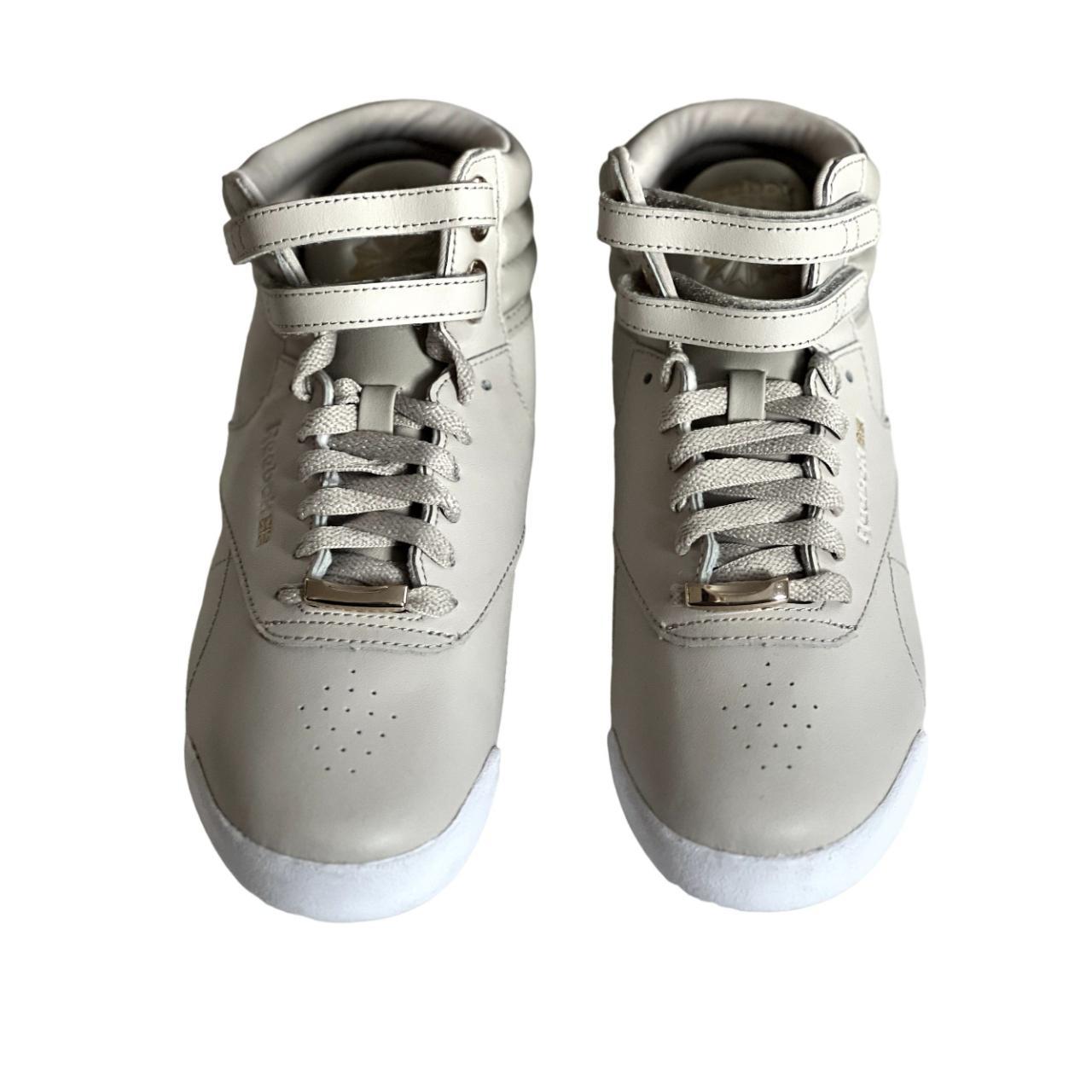 Reebok Freestyle Hi Muted Sandstone White Size EU. Depop