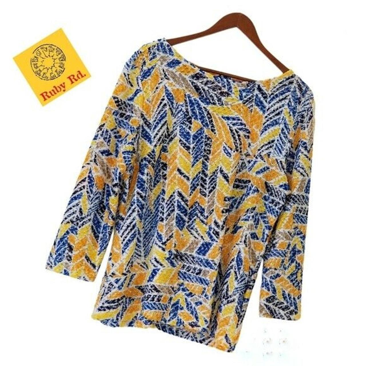 Ruby Rd. Women's Blouse - Multi - L – Add a pop o… - image 3