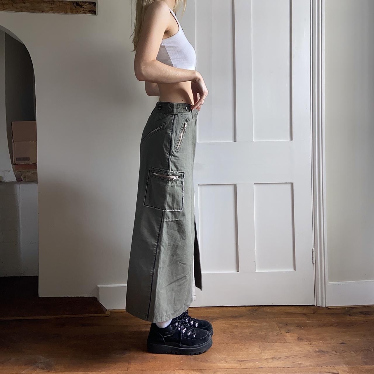 utility maxi skirt