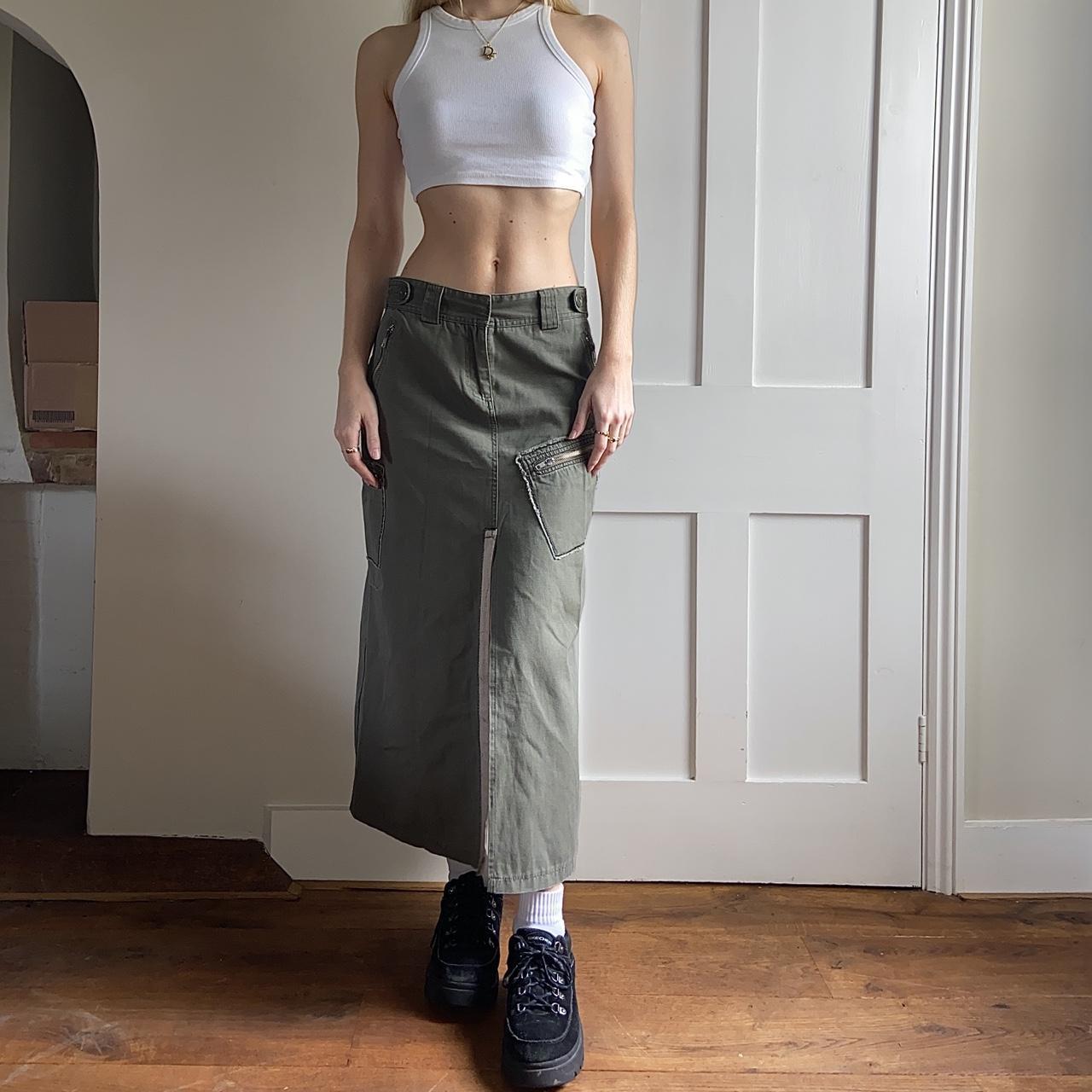 utility maxi skirt