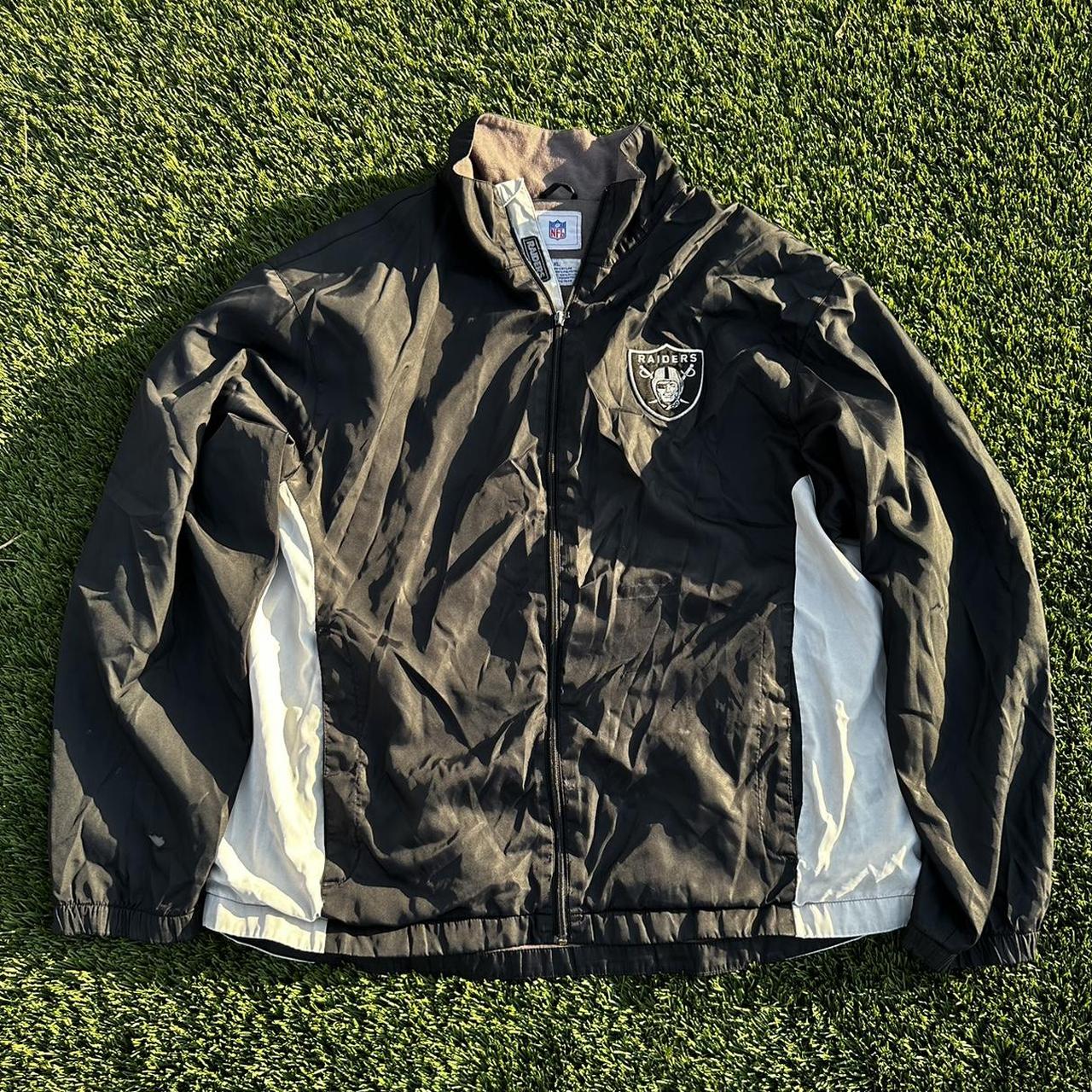 NFL Raiders Windbreaker Size XL 2000's release Some... - Depop