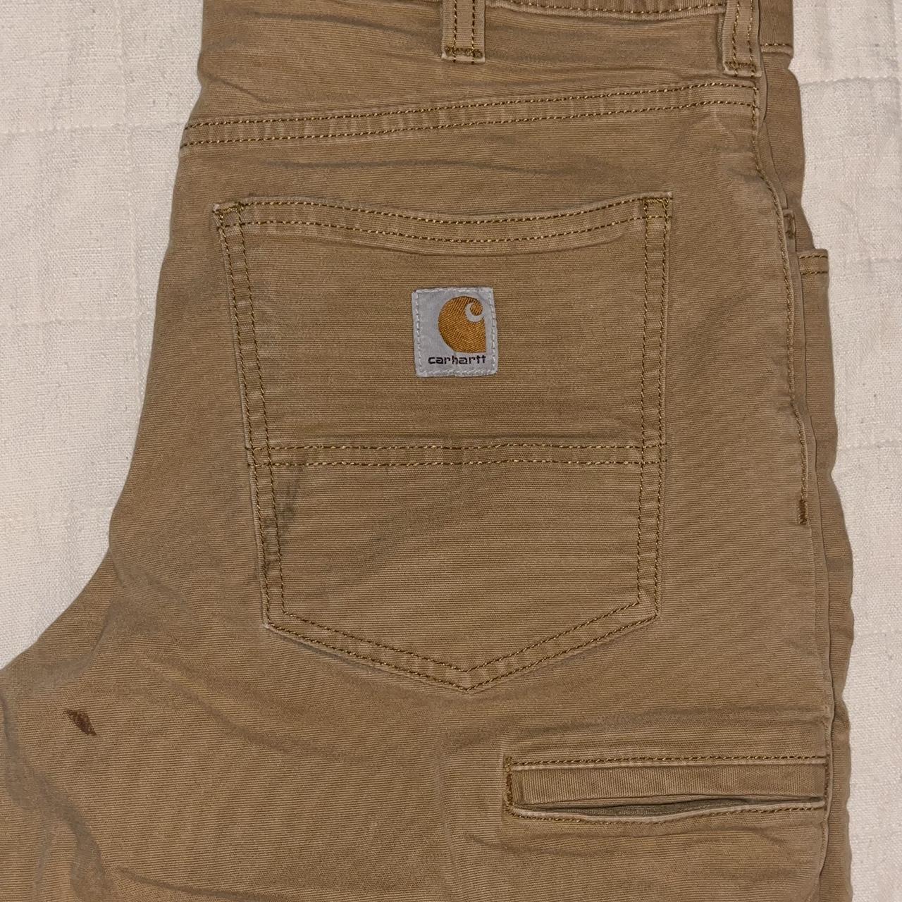 relaxed fit Carhartt camel color work pants - 32x32.... - Depop
