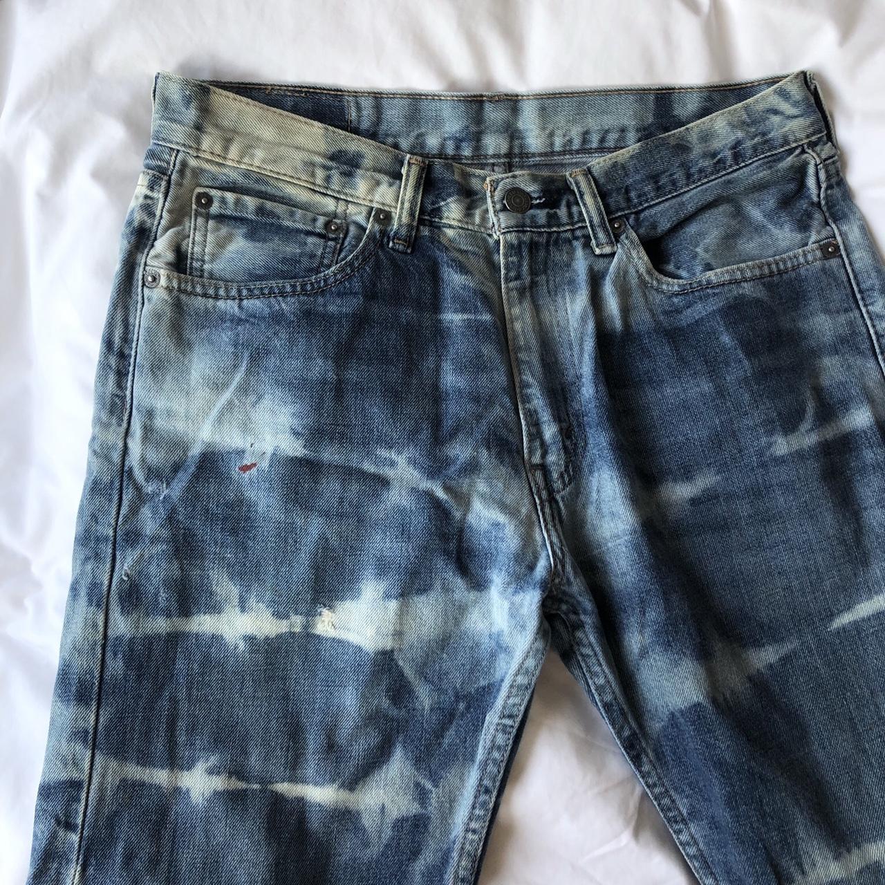 Levis bleach dyed jeans. Great quality apart from a... Depop